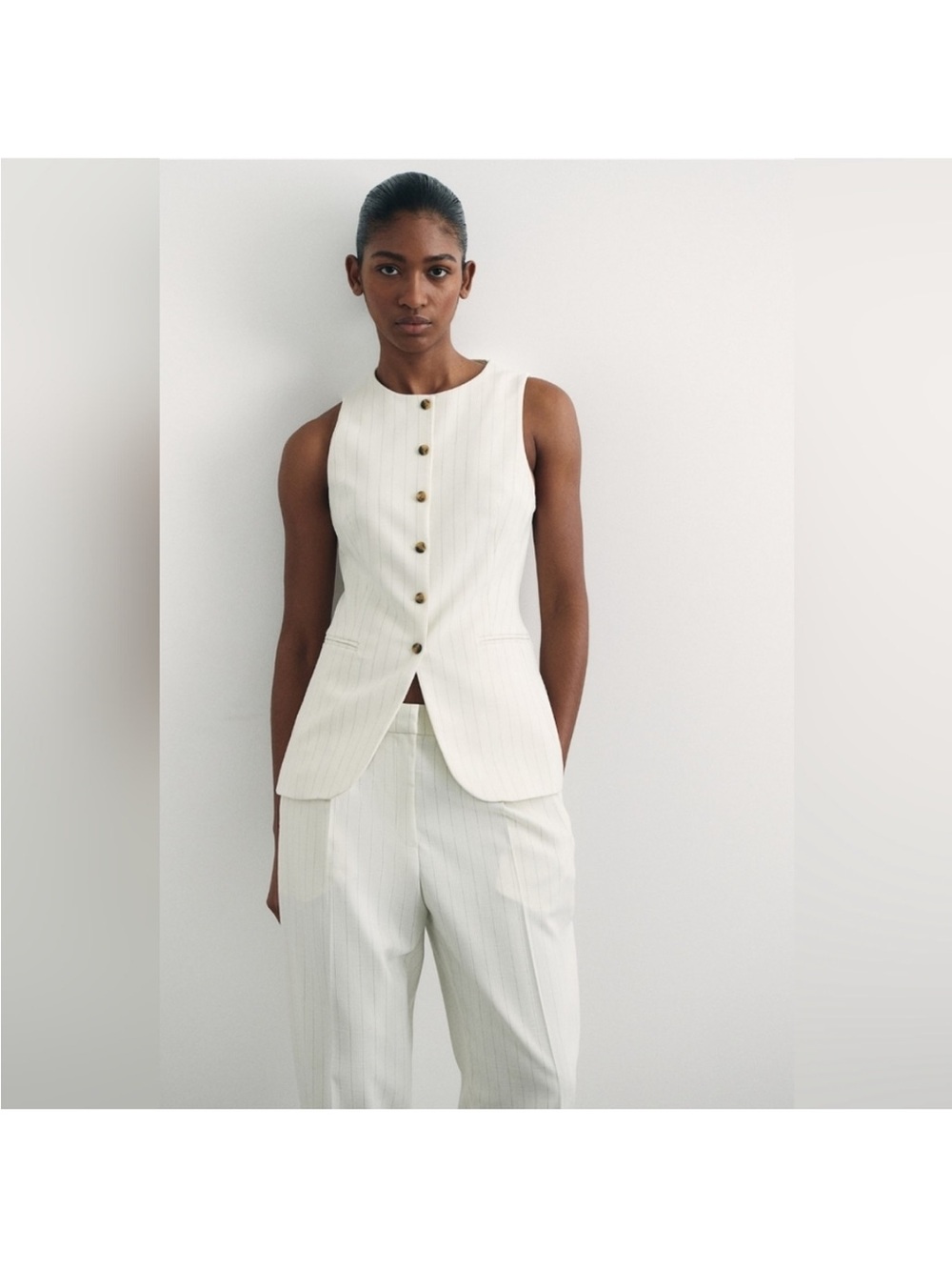 H&M Pinstripe Waistcoat Vest NWT